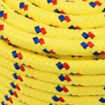 vidaXL Lodné lano žlté 14 mm 25 m polypropylén – Obrázok 4
