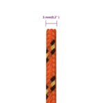 vidaXL Lodné lano oranžové 5 mm 50 m polypropylén – Obrázok 6