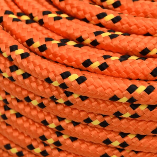 vidaXL Lodné lano oranžové 8 mm 100 m polypropylén – Obrázok 4