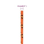 vidaXL Lodné lano oranžové 8 mm 100 m polypropylén – Obrázok 6