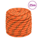 vidaXL Lodné lano oranžové 18 mm 25 m polypropylén