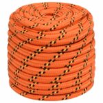 vidaXL Lodné lano oranžové 18 mm 25 m polypropylén – Obrázok 2