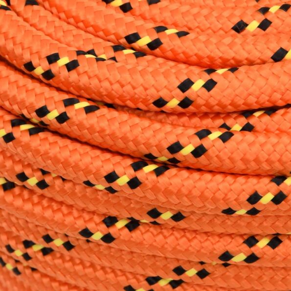 vidaXL Lodné lano oranžové 18 mm 25 m polypropylén – Obrázok 4
