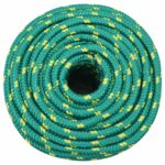 vidaXL Lodné lano zelené 12 mm 100 m polypropylén – Obrázok 3