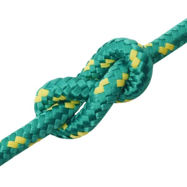 vidaXL Lodné lano zelené 12 mm 100 m polypropylén – Obrázok 5