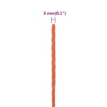 vidaXL Pracovné lano oranžové 3 mm 250 m polypropylén – Obrázok 6