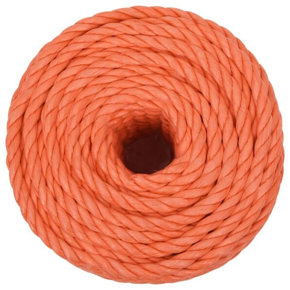vidaXL Pracovné lano oranžové 10 mm 50 m polypropylén – Obrázok 3
