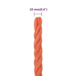 vidaXL Pracovné lano oranžové 10 mm 50 m polypropylén – Obrázok 6