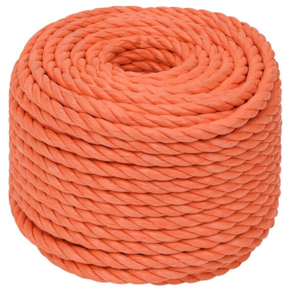 vidaXL Pracovné lano oranžové 12 mm 25 m polypropylén – Obrázok 2