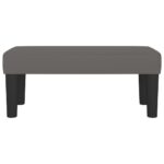 vidaXL Lavička sivá 70x30x30 cm umelá koža – Obrázok 3