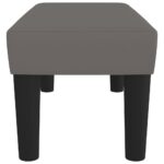 vidaXL Lavička sivá 70x30x30 cm umelá koža – Obrázok 4
