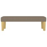 vidaXL Lavička sivohnedá 100x30x30 cm látka – Obrázok 3