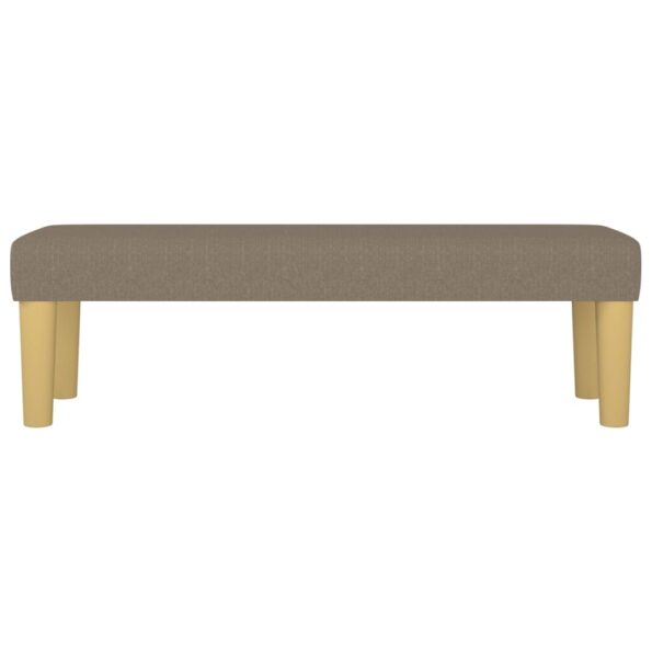 vidaXL Lavička sivohnedá 100x30x30 cm látka – Obrázok 3