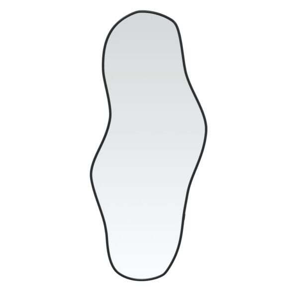 vidaXL Nástenné zrkadlo čierne 90x40 cm – Obrázok 2