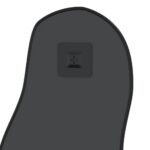 vidaXL Nástenné zrkadlo čierne 90x40 cm – Obrázok 5