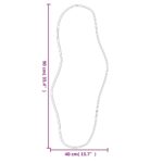 vidaXL Nástenné zrkadlo čierne 90x40 cm – Obrázok 6