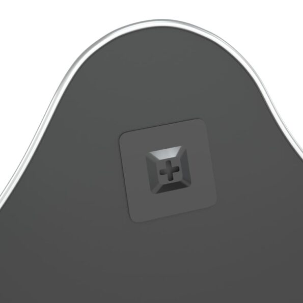 vidaXL Nástenné zrkadlo strieborné 60x50 cm – Obrázok 5