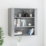 vidaXL Nástenná skrinka sivý dub sonoma 80x33x80 cm spracované drevo