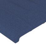 vidaXL Čelo postele so záhybmi modré 103x23x118/128 cm látka – Obrázok 5