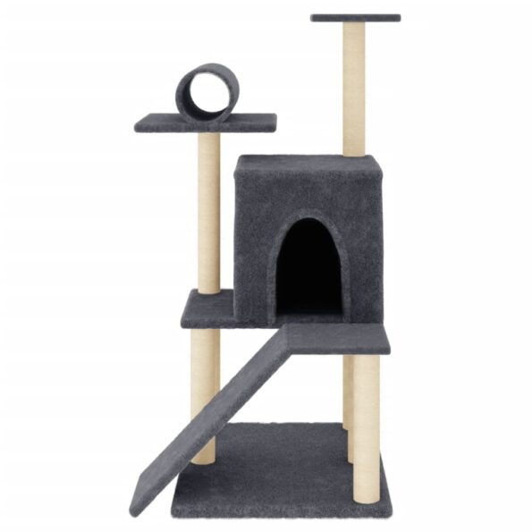 VXL8720845417024_g_en_hd_1.jpg vidaXL Škrabadlo pre mačky so sisalovými stĺpikmi tmavosivé 110,5 cm – Obrázok 3