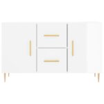 vidaXL Komoda, lesklá biela 100x36x60 cm, kompozitné drevo – Obrázok 6