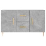 vidaXL Komoda, betónovo sivá 100x36x60 cm, kompozitné drevo – Obrázok 6