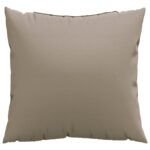 vidaXL Dekoratívne vankúše 4 ks sivohnedé 50x50 cm látka – Obrázok 3