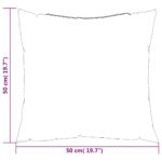vidaXL Dekoratívne vankúše 4 ks sivohnedé 50x50 cm látka – Obrázok 8