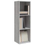 vidaXL Knižnica/TV skrinka sivá sonoma 36x30x114 cm spracované drevo – Obrázok 3