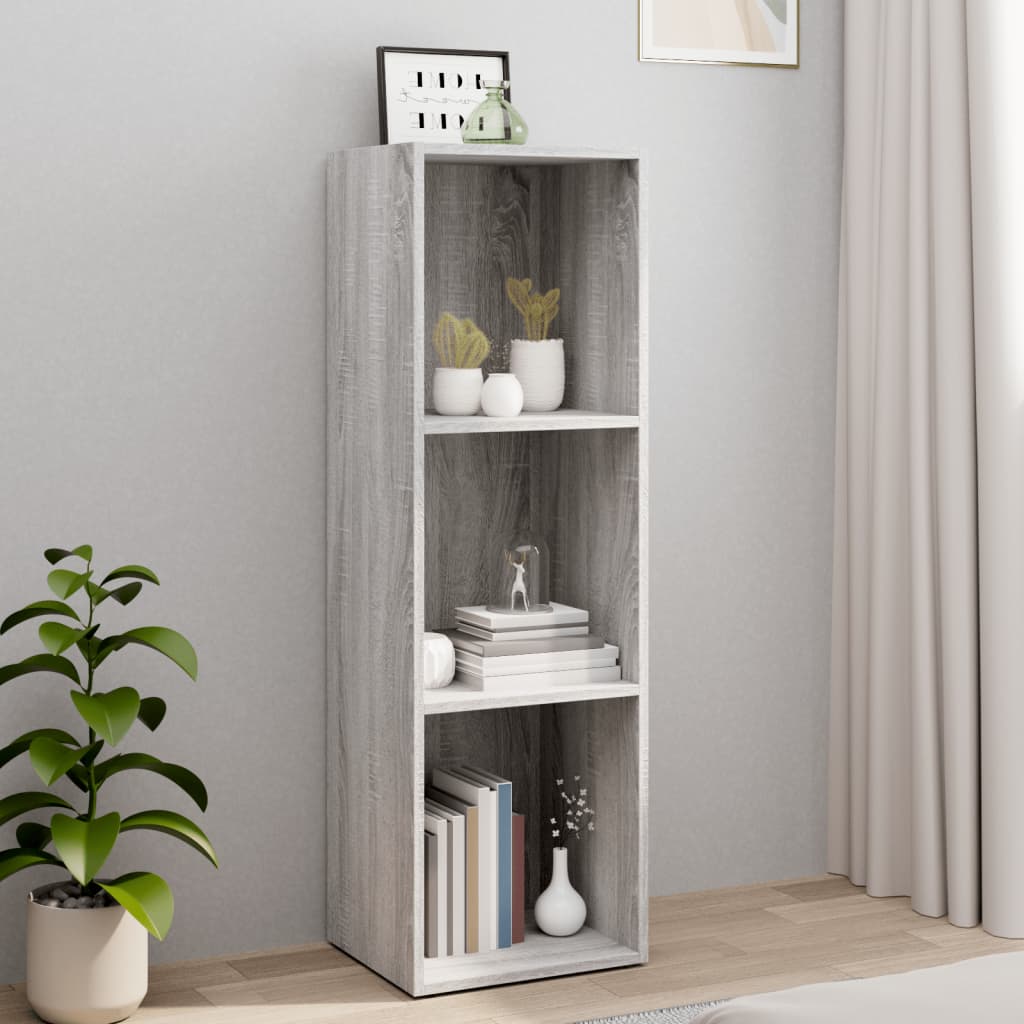 VXL8720845736842_m_en_hd_1.jpg vidaXL Knižnica/TV skrinka sivá sonoma 36x30x114 cm spracované drevo – Obrázok 1