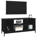 vidaXL TV skrinka čierna 102x35x45 cm spracované drevo – Obrázok 4