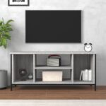 vidaXL TV skrinka sivý dub sonoma 102x35x45 cm kompozitné drevo – Obrázok 3