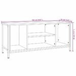 vidaXL TV skrinka sivý dub sonoma 102x35x45 cm kompozitné drevo – Obrázok 9
