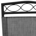 vidaXL Skladacie záhradné stoličky 8 ks melanž sivé oceľ a textilén – Obrázok 10