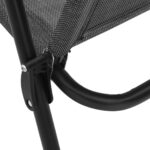 vidaXL Skladacie záhradné stoličky 8 ks melanž sivé oceľ a textilén – Obrázok 11