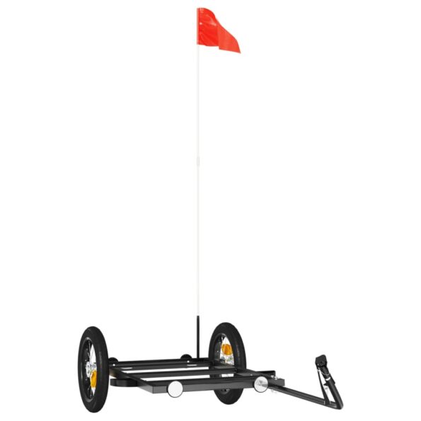 vidaXL Príves na bicykel, čierny 122x53x28 cm, železo – Obrázok 2