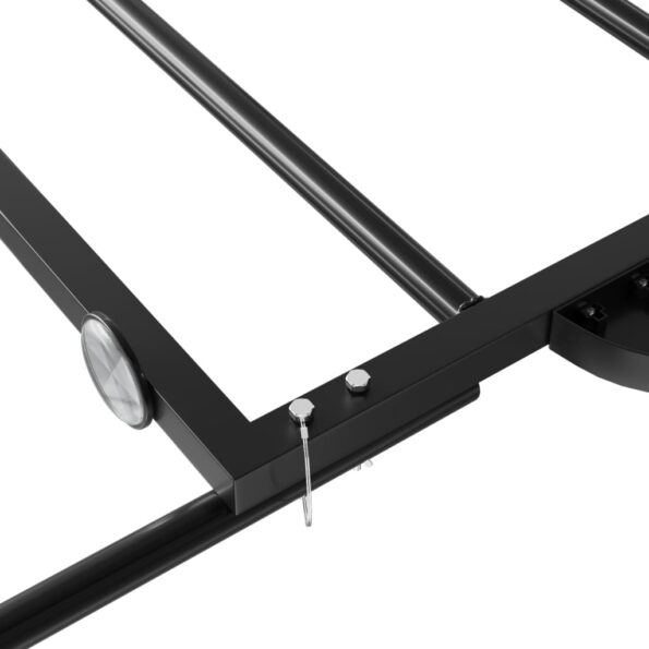 vidaXL Príves na bicykel, čierny 122x53x28 cm, železo – Obrázok 8