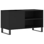 vidaXL Skrinka na platne čierna 85x38x48 cm kompozitné drevo – Obrázok 2
