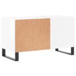 vidaXL Skrinka na platne lesklá biela 85x38x48 cm kompozitné drevo – Obrázok 6