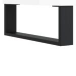 vidaXL Skrinka na platne lesklá biela 85x38x48 cm kompozitné drevo – Obrázok 7