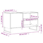vidaXL Skrinka na platne dub sonoma 85x38x48 cm kompozitné drevo – Obrázok 9