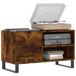 vidaXL Skrinka na platne dymový dub 85x38x48 cm kompozitné drevo – Obrázok 3