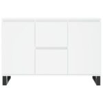 vidaXL Komoda, biela 104x35x70 cm, kompozitné drevo – Obrázok 5