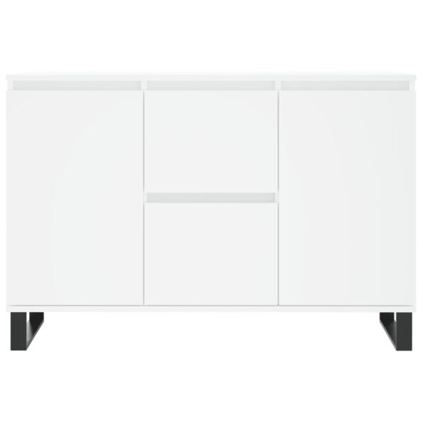vidaXL Komoda, biela 104x35x70 cm, kompozitné drevo – Obrázok 5