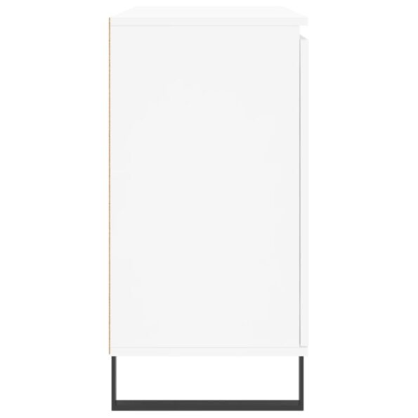 vidaXL Komoda, biela 104x35x70 cm, kompozitné drevo – Obrázok 7