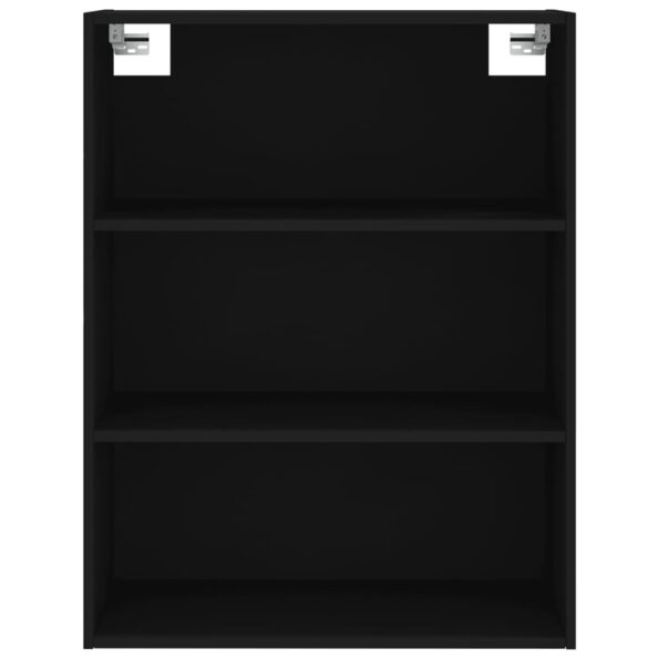 vidaXL Vysoká skrinka čierna 69,5x34x180 cm spracované drevo – Obrázok 6