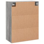 vidaXL Nástenná skrinka sivý dub sonoma 69,5x34x90 cm kompozitné drevo – Obrázok 9