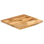 vidaXL Stolová doska 80x80x2,5 cm živý okraj masívny mangovník – Obrázok 2