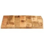 vidaXL Stolová doska 80x80x2,5 cm živý okraj masívny mangovník – Obrázok 4