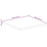 vidaXL Stolová doska 80x80x2,5 cm živý okraj masívny mangovník – Obrázok 9